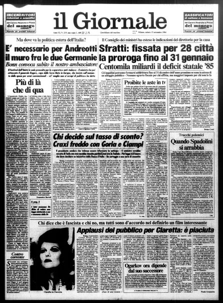 Il giornale : quotidiano del mattino